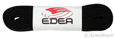 Krasokorčuliarske šnúrky "EDEA" - čierne 220 cm - Kliknutím na obrázok zatvorte -