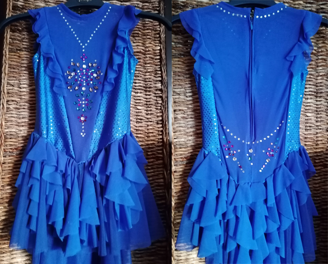 Bazár - šaty modré, veľ. 134