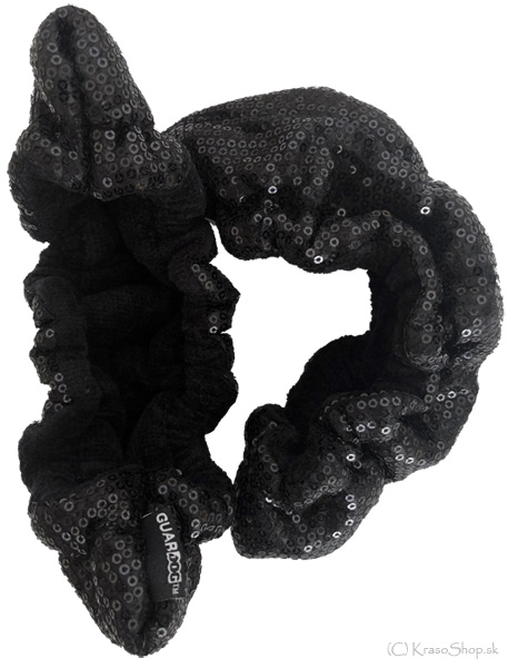 Látkové papučky čierne s glitrami (GUARDOG)