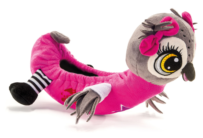 Látkové papučky - motív sova maxi (OWL) EDEA