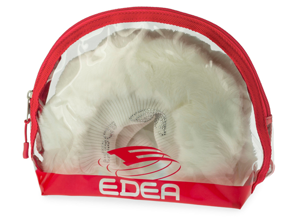 Látkové papučky EDEA - MINK biele